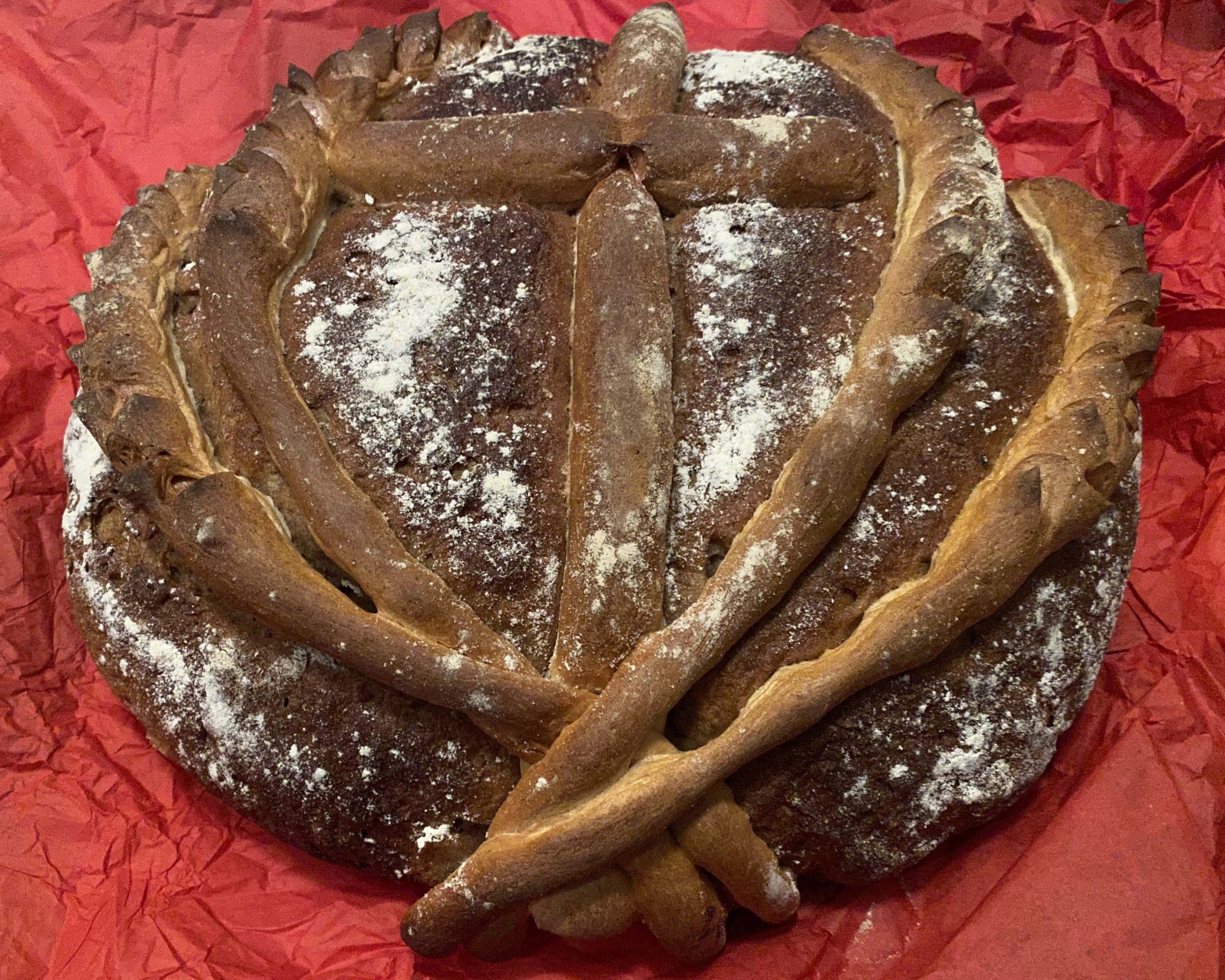 Erntedankkranzl mit Vitaminen und Zimmerstutzen
